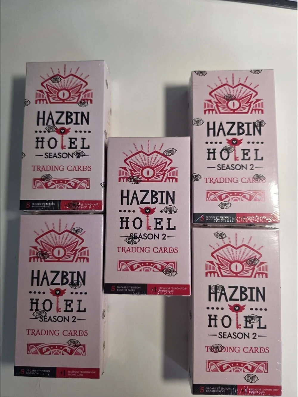 Hazbin Hotel Season Two Trading Cards 2nd Edition Blaster Box New Sealed - 5 Pk